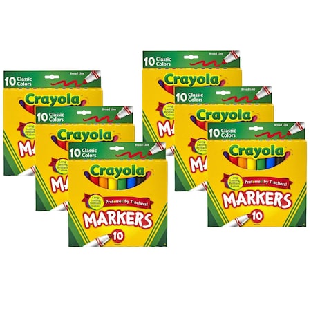 Crayola Broad Line Markers, Classic Colors, PK60 BIN587722
